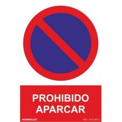 SEÑAL PVC 21 X 30 PROHIBIDO...